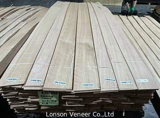 OEM Red Oak Wood Veneer Quercus Rift Sawn  Door Leaf Use