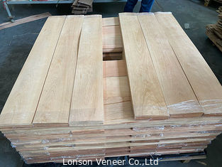 0.7mm Thick Black Cherry Wood Veneer Engineered Flooring Top Layer