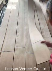 12% Moisture White Ash Wood Veneer Flat Cut 10cm Width Door Leaf Use