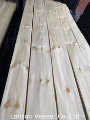 OEM Natural Wood Veneer Flat Cut Knotty Pine 12% Moisture 250cm Length