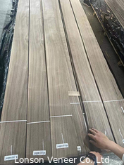 0.42mm American Walnut Wood Veneer 14cm Width Panel B Grade For Furniture