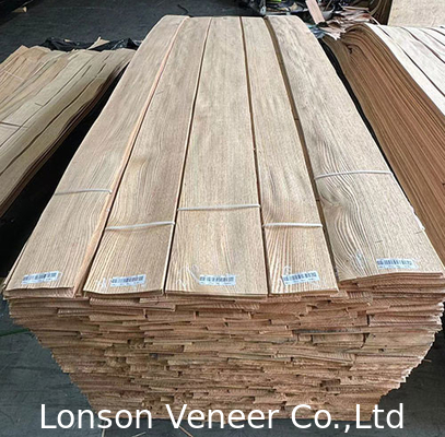 Quarter Sawn Red Oak Veneer Panel 0.45mm Wood Veneer AA Grade