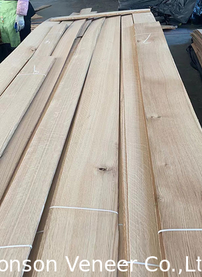 0.42 - 2.0mm flake White Oak Wood Veneer For Retro Style Furniture