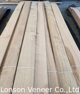 0.42 - 2.0mm flake White Oak Wood Veneer For Retro Style Furniture