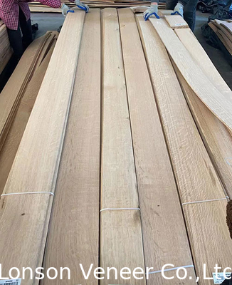 0.42 - 2.0mm flake White Oak Wood Veneer For Retro Style Furniture