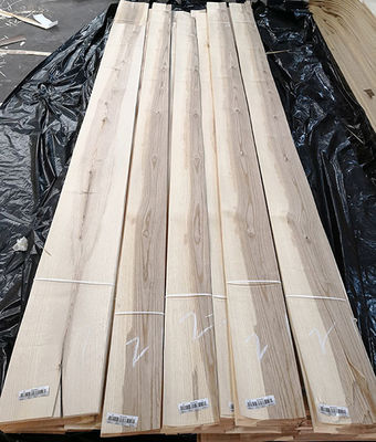 OEM Brown White Ash Wood Veneer, 250cm Length &amp; 12cm Width, Panel Grade C